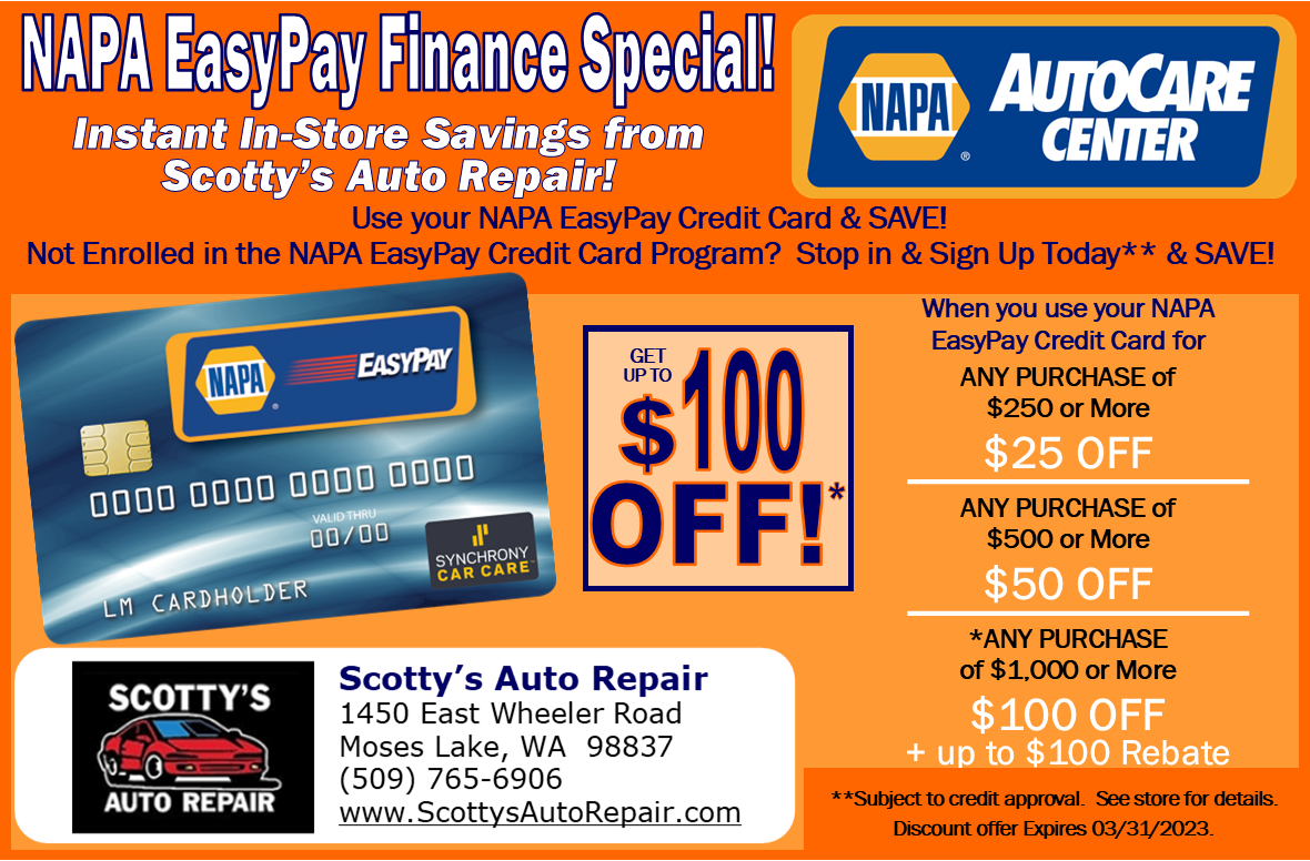 Specials Scotty's Auto Repair