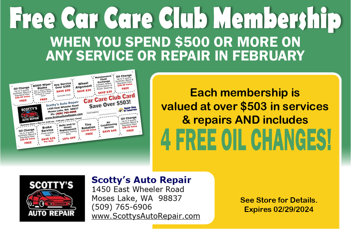 Specials Scotty's Auto Repair